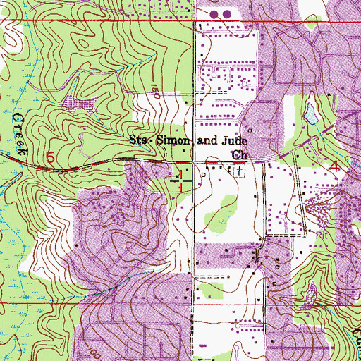 Topographic Map of Ahepa 310 Senior Citizen Housing, AL