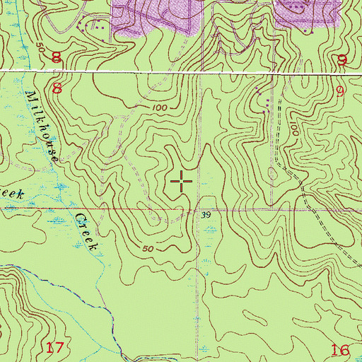 Topographic Map of Heritage Hills Commercial Park, AL