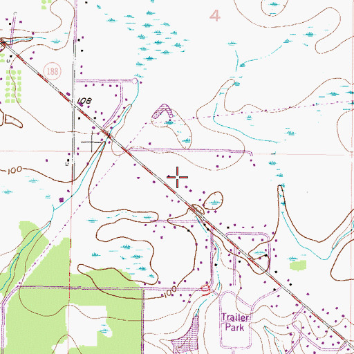 Topographic Map of First Church of the Nazarene, AL