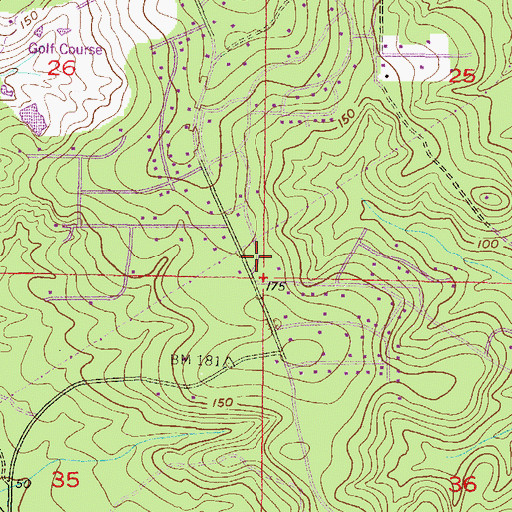 Topographic Map of Reorganized Church of Jesus Christ of Latter Day Saints, AL