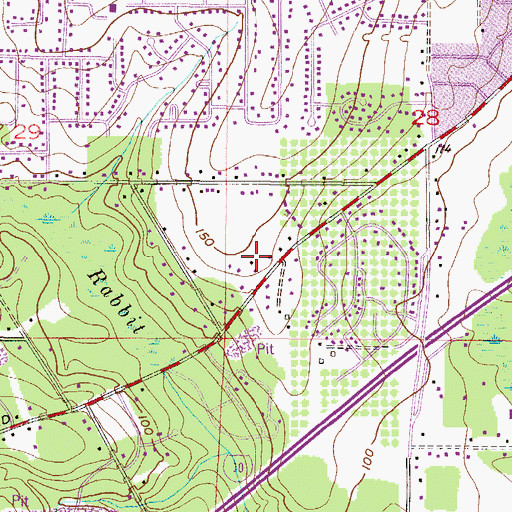Topographic Map of God's Holy Temple, AL
