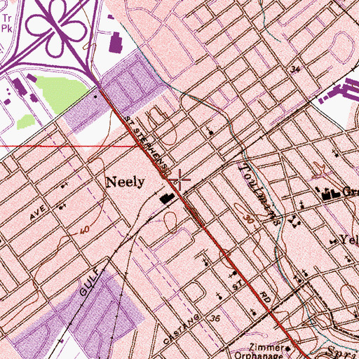 Topographic Map of True Word Church Ministry, AL
