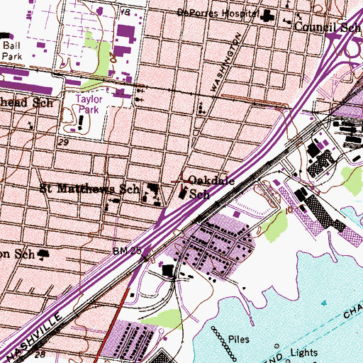 Topographic Map of Holy Trinity Ministry Church of God in Christ, AL