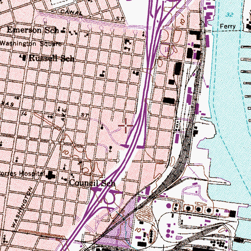 Topographic Map of International Seaman Center, AL