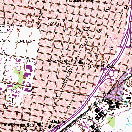 Topographic Map of Christ Temple Apostolic Church, AL