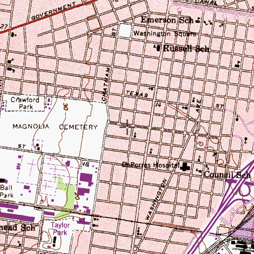 Topographic Map of New Life Holiness Church, AL