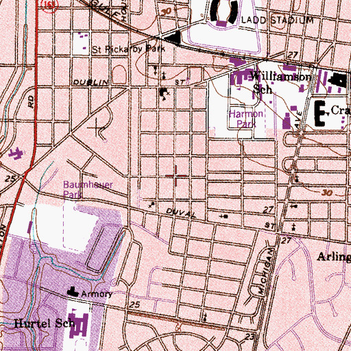 Topographic Map of Maysville Apostolic Overcoming Holiness Church of God, AL