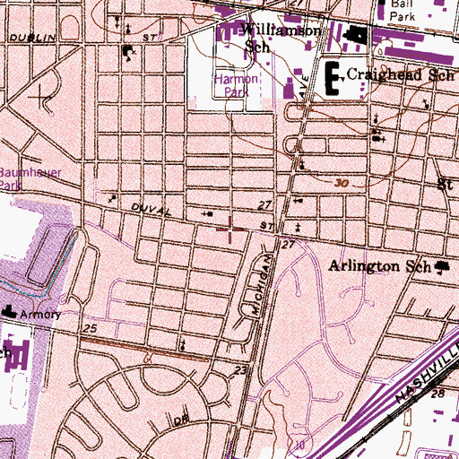 Topographic Map of Mobile Masjid of Al Islam, AL