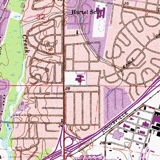 Topographic Map of Forever Flowing Ministries, AL