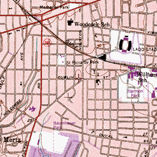 Topographic Map of Faith Tabernacle Worship Center, AL