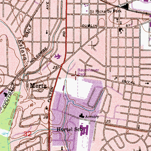 Topographic Map of God's Church of Healing and Hope, AL
