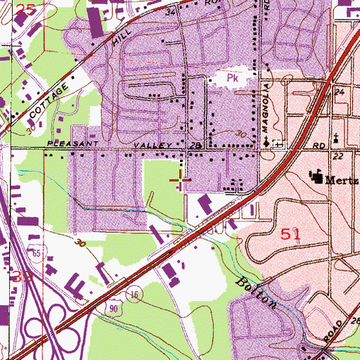 Topographic Map of First Thessalonian Missionary Church, AL