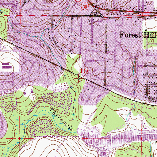 Topographic Map of Victory in Praise Ministry, AL