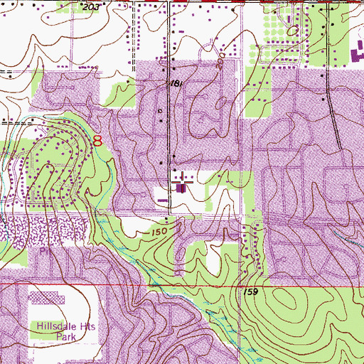 Topographic Map of Gulf Coast Christian Center, AL