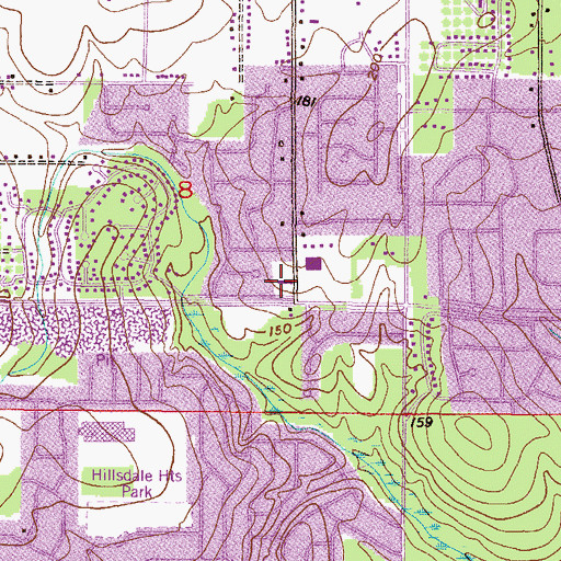 Topographic Map of New Faith Christian Ministries, AL