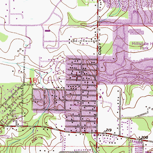 Topographic Map of Joy Bible Church, AL