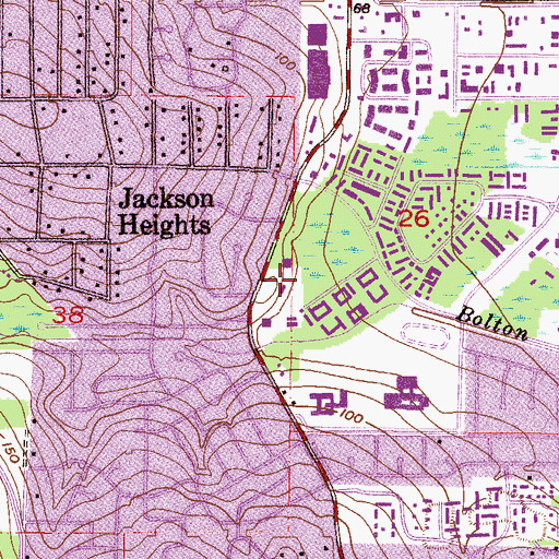 Topographic Map of Christ Fellowship Baptist Church, AL
