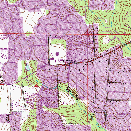 Topographic Map of Unity Christ Church of Truth, AL