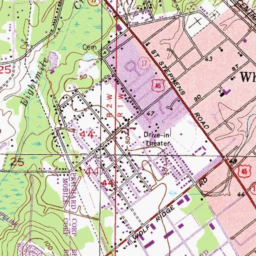 Topographic Map of Faith Temple Miracle Deliverance Holiness Church, AL