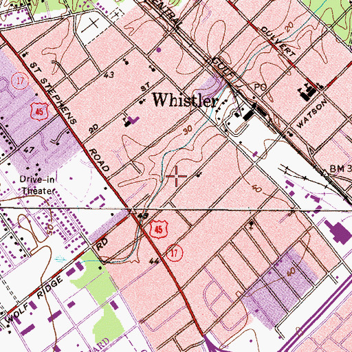 Topographic Map of New Beginnings Church International, AL