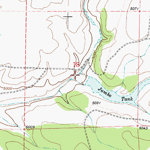 Topographic Map of Ash Fork Draw, AZ