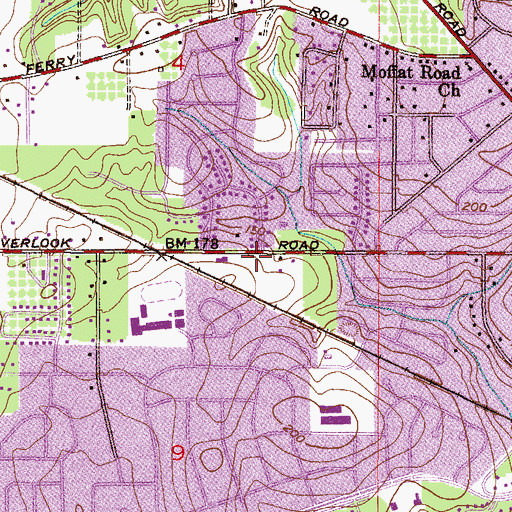 Topographic Map of Freedom Life Apostolic Church, AL