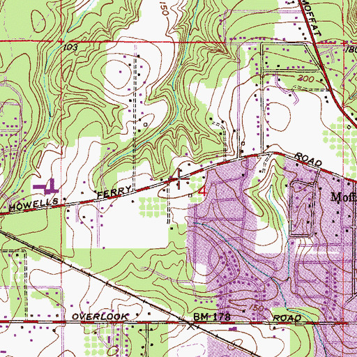 Topographic Map of Saint Mark's Episcopal Church for the Deaf, AL