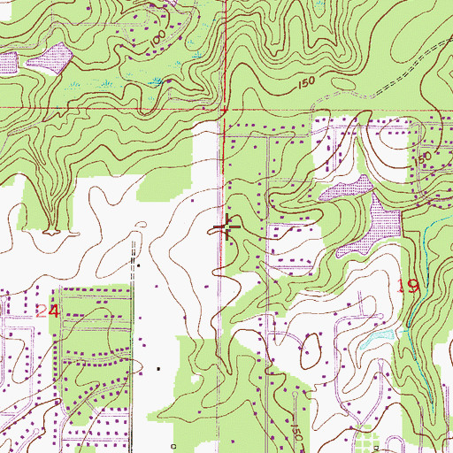 Topographic Map of Mobile Christian Center, AL