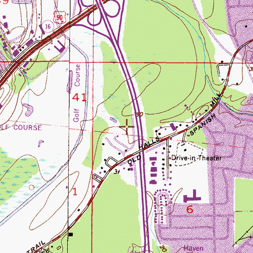 Topographic Map of Estelle Valley Commercial Park, AL