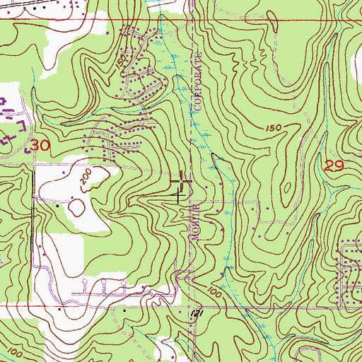 Topographic Map of Episcopal Church of the Redeemer, AL