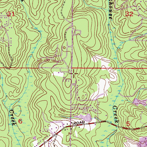 Topographic Map of Christ Presbyterian Church, AL