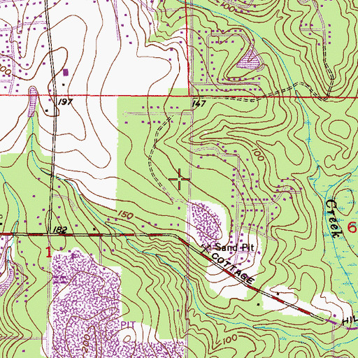 Topographic Map of Providence Presbyterian Church, AL