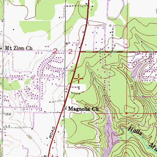 Topographic Map of Praise Assembly of God Church, AL