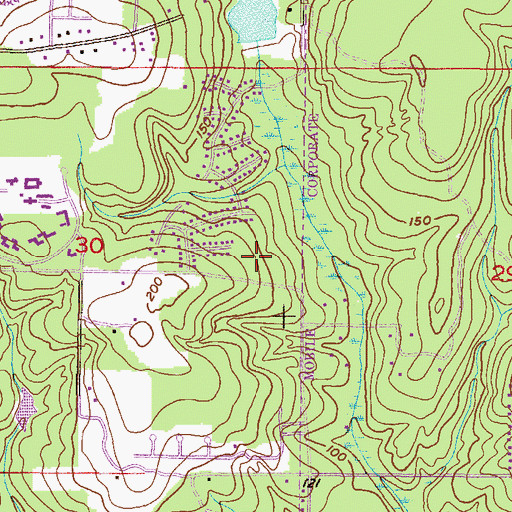 Topographic Map of Covenant Church of Mobile, AL