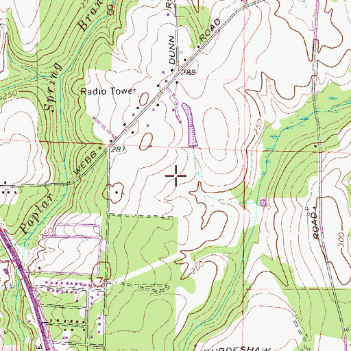 Topographic Map of City of Dothan Sanitary Landfill, AL