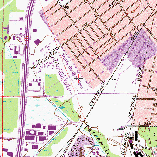 Topographic Map of Dotch Community Center, AL