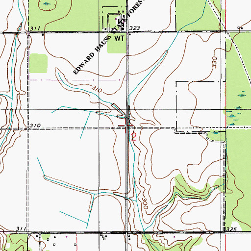 Topographic Map of Atmore Inert Landfill, AL