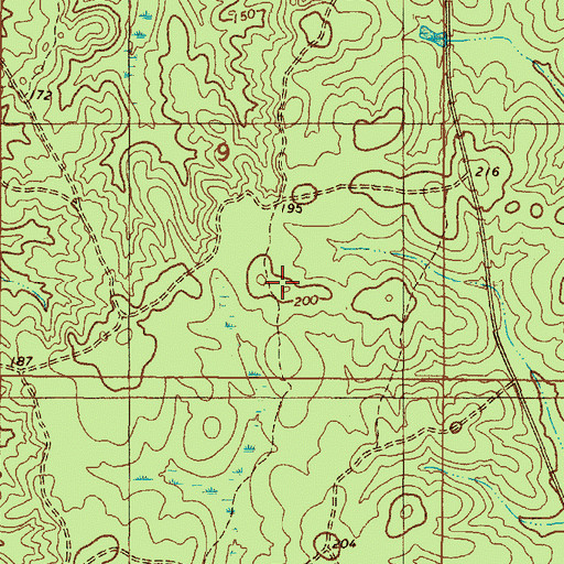 Topographic Map of Washington County C and D Landfill, AL