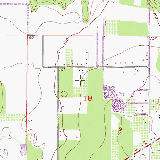 Topographic Map of McNeil Road Pit, AL