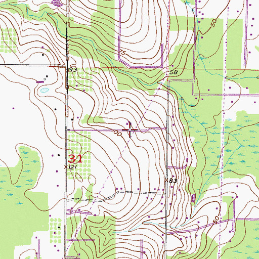 Topographic Map of Pit Development Corporation Pit 4, AL