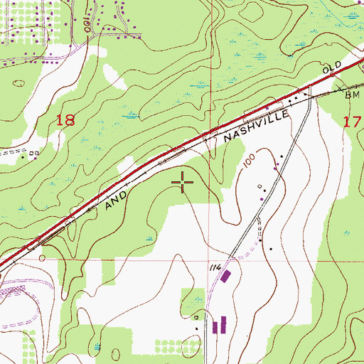 Topographic Map of Nicholson Pit, AL