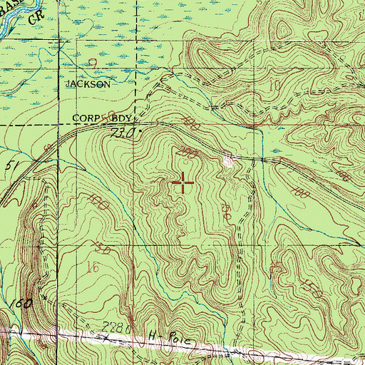 Topographic Map of Gainestown Road Landfill, AL