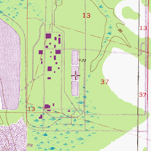 Topographic Map of Degussa Corporation Water Treatment Facility, AL
