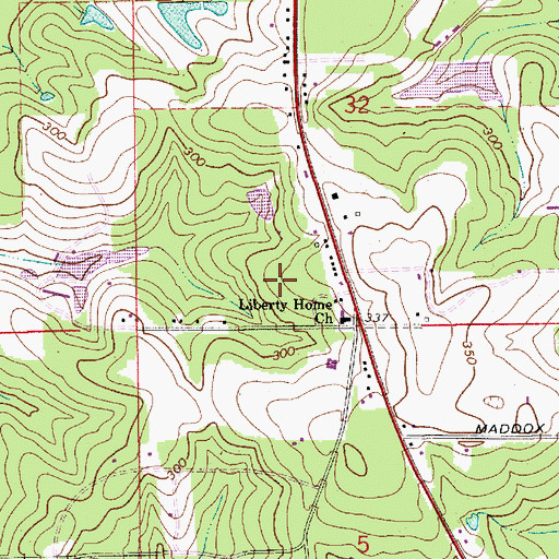Topographic Map of Bullard Trailer Park, AL