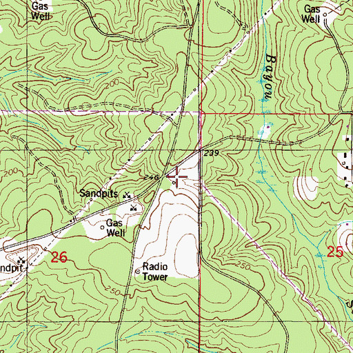 Topographic Map of Maddox Mobile Home Park, AL