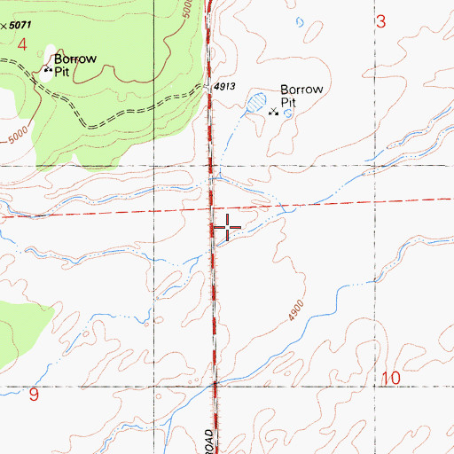 Topographic Map of Carman Creek, CA