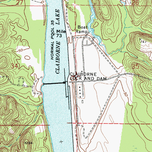 Topographic Map of River Heritage Museum, AL