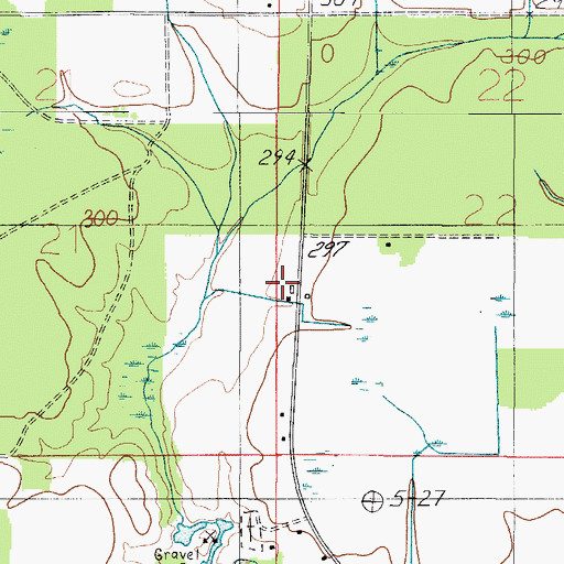 Topographic Map of Poarch Creek Museum, AL