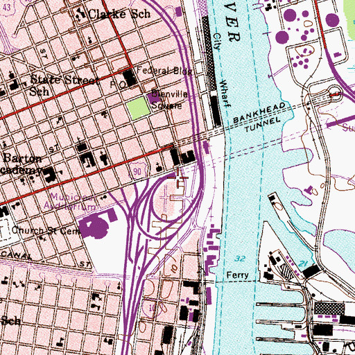 Topographic Map of Conde - Charlotte House Museum, AL