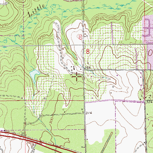 Topographic Map of The Haven Rehabilitation Center, AL